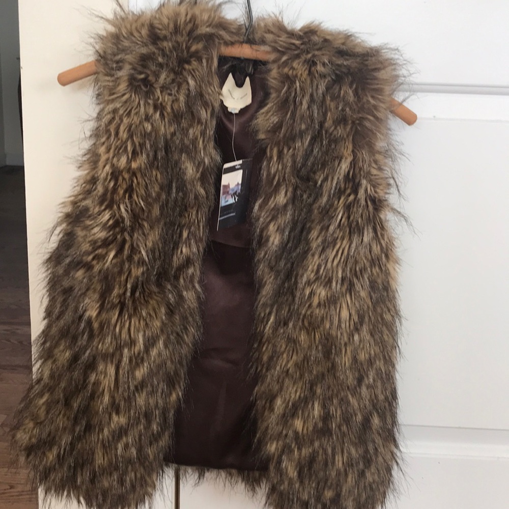 Faux fur vest
